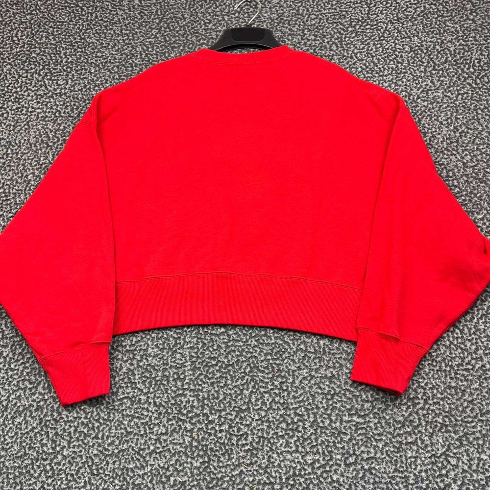 Nike Georgia Bulldogs Sweatshirt Women Medium Red Cropped Fleece Pullover New M - Picture 2 of 5